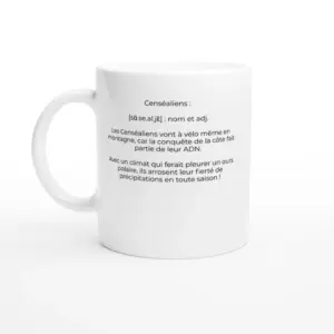 Mug "Censéaliens : rude comme le jura, fiers comme des cyclistes !" (Censeau 39250)