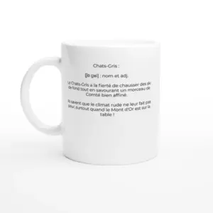 Mug "Chats-gris : les rois du fromage et des pistes !" (Métabief 25370)