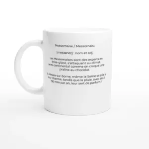 Mug "Messia-sur-sorne : là où même la pluie fait la fête !" (Messia-sur-Sorne 39570)
