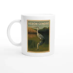 Mug Héron cendré au bord de l'eau