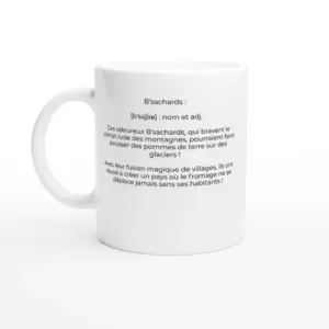 Mug "Les b'sachards : champions du fromage et des tempêtes !" (Longevilles-Mont-d'Or 25370)
