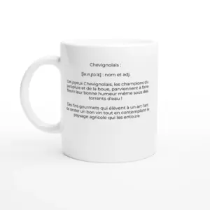 Mug "Chevignolais, en pluie on s'amuse !" (Chevigney-sur-l'Ognon 25170)