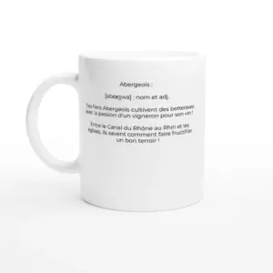Mug "Fan de betteraves et de patrimoine!" (Abergement-la-Ronce 39500)