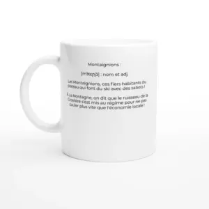 Mug "Montaignions en piste et en fête !" (La Montagne 70310)