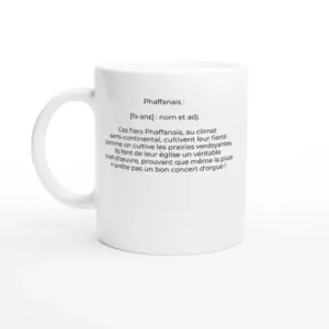 Mug "Phaffanais, les champions des prairies et de l'orgue !" (Phaffans 90150)