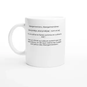 Mug "Fier comme un abergementier !" (Abergement-le-Petit 39800)